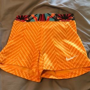 Nike Pros Orange Pattern